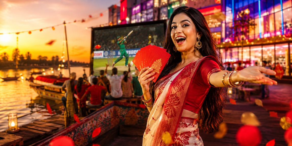বগুড়ায় পহেলা বৈশাখে ক্রিকেট বেটিং উপভোগের দৃশ্য