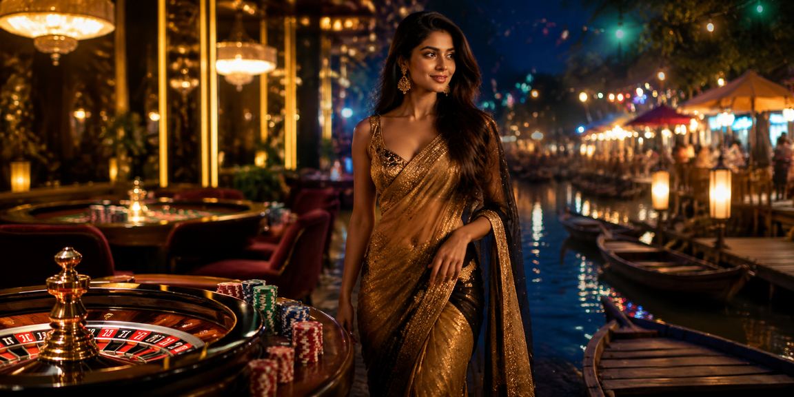 সুন্দরবনের রাতের বাজারে রুলেট গেমের আনন্দময় পরিবেশ